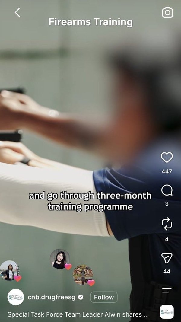 Firearms training reel