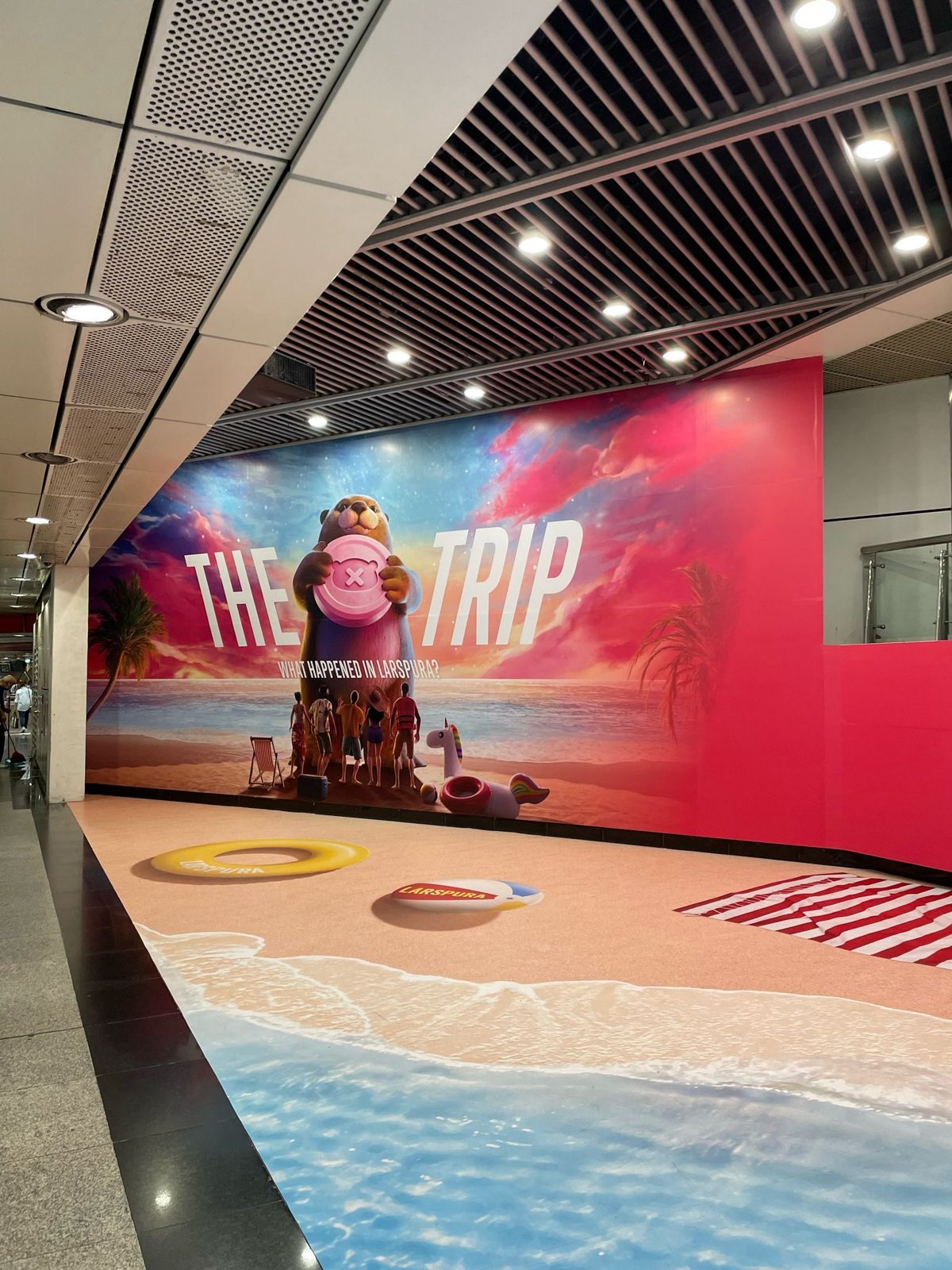 The Trip station wall wrap