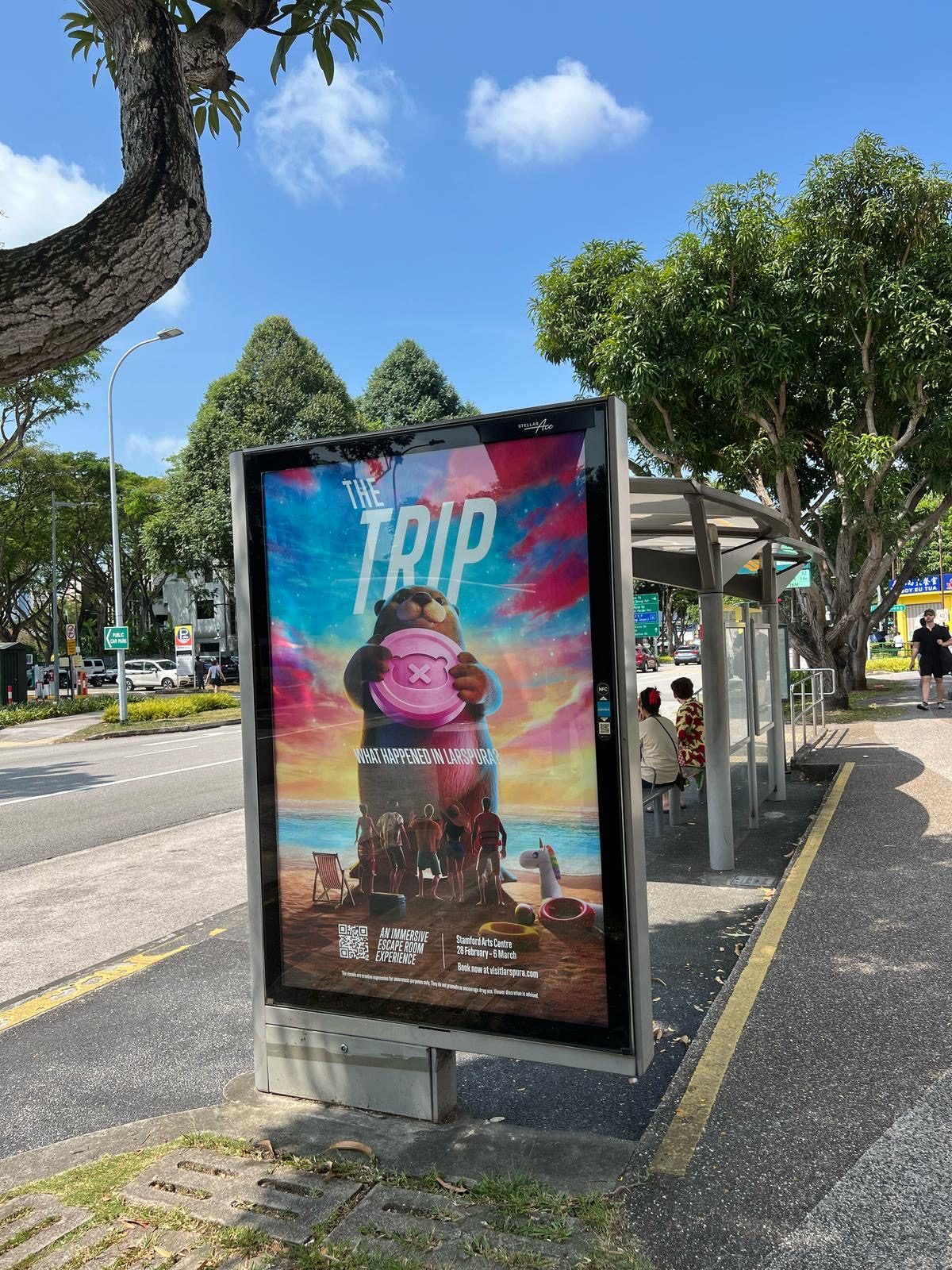 Bus stop poster
